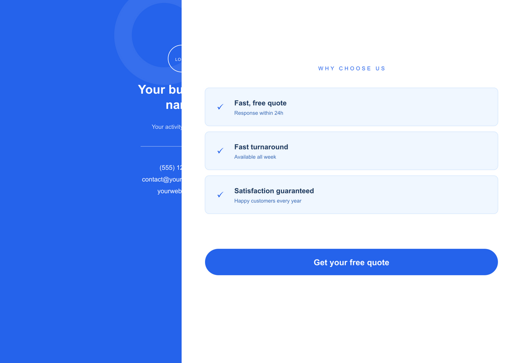 A5 landscape flyer