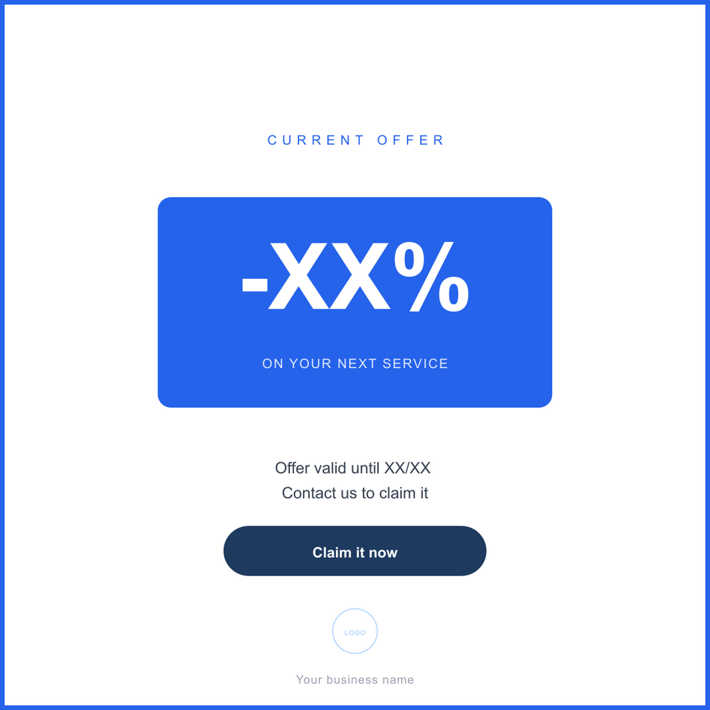 Current offer - Instagram post