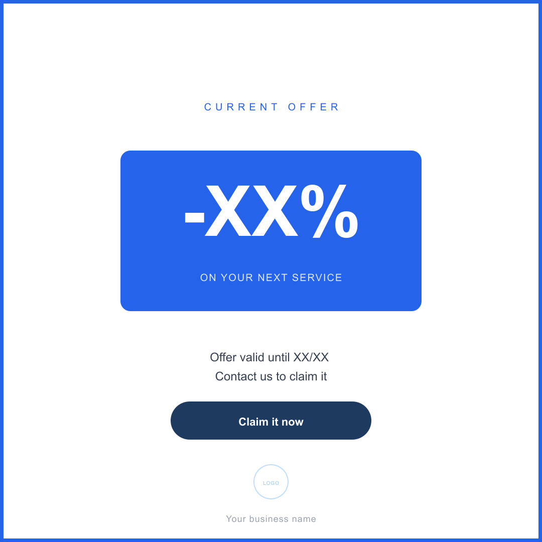 Current offer - Instagram post
