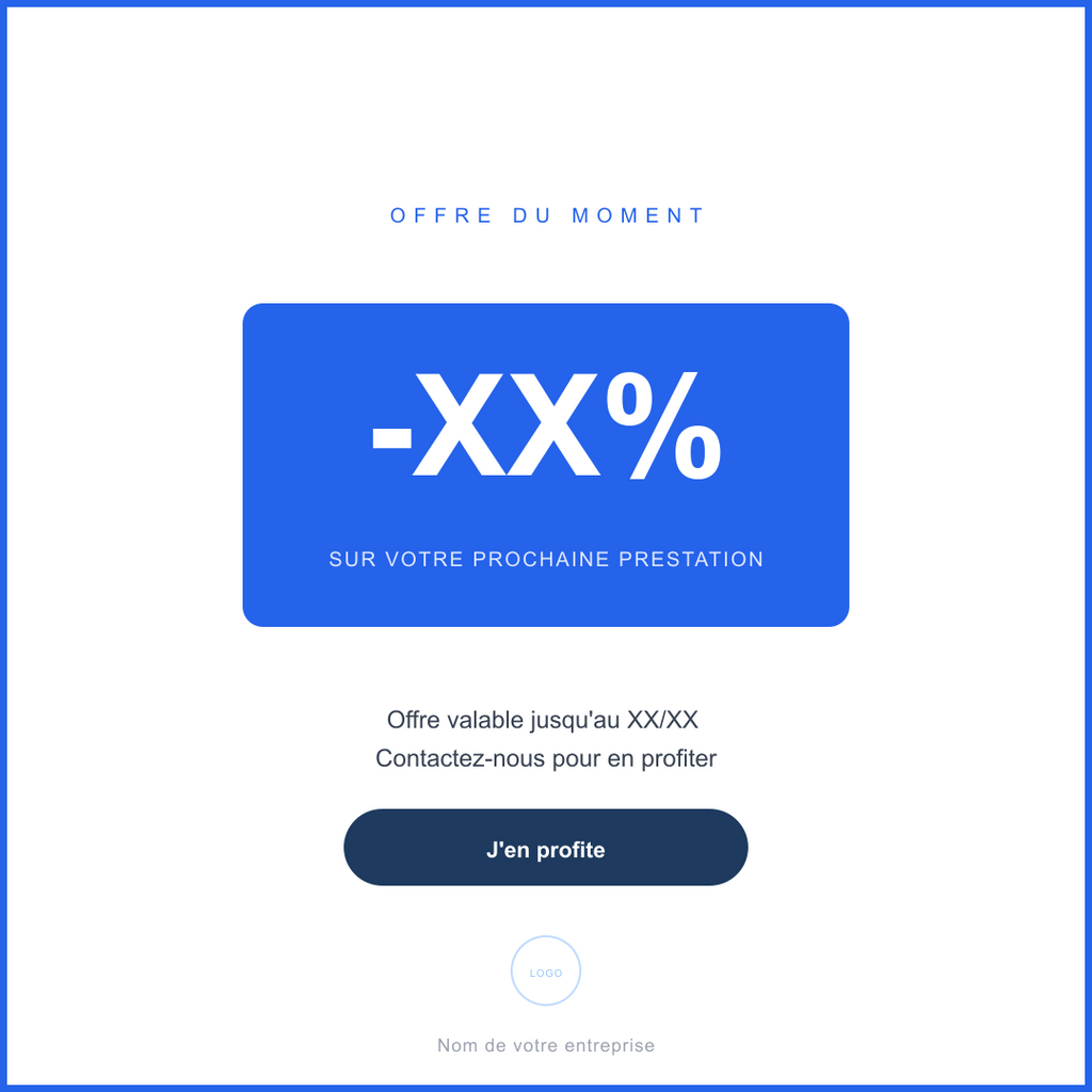 Offre du moment - post Instagram