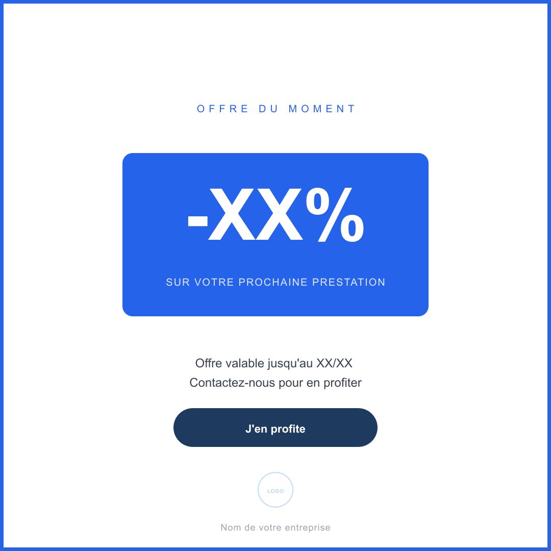 Offre du moment - post Instagram