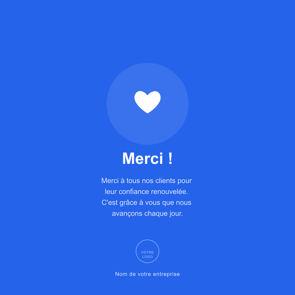 Merci a nos clients - post Instagram