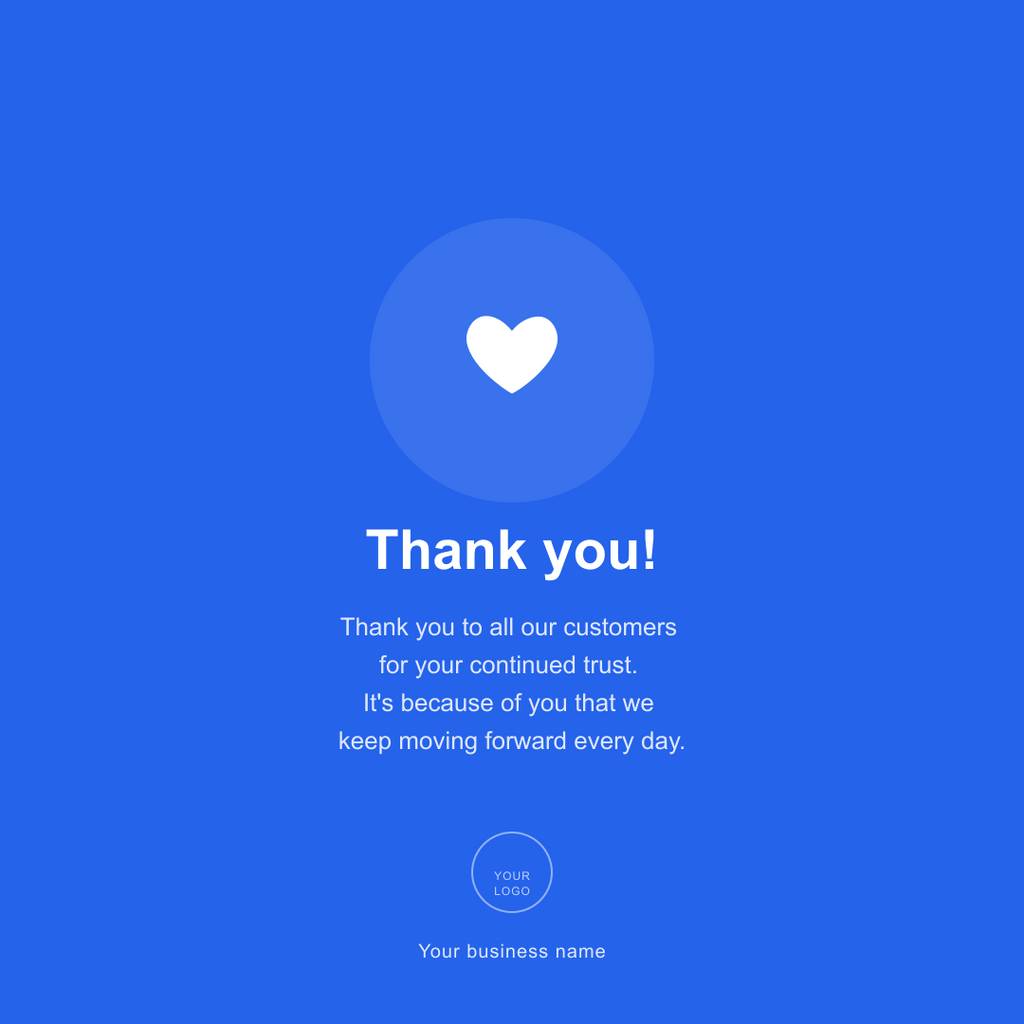 Thank you - Instagram post