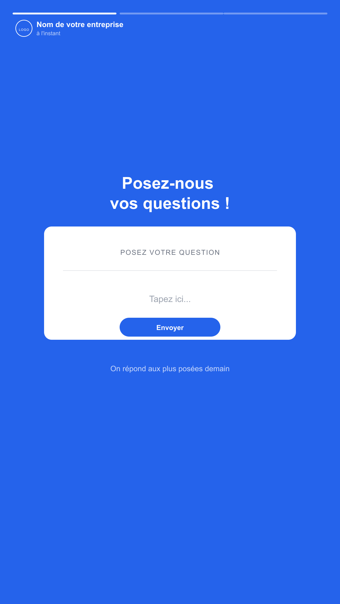Question box - story Instagram