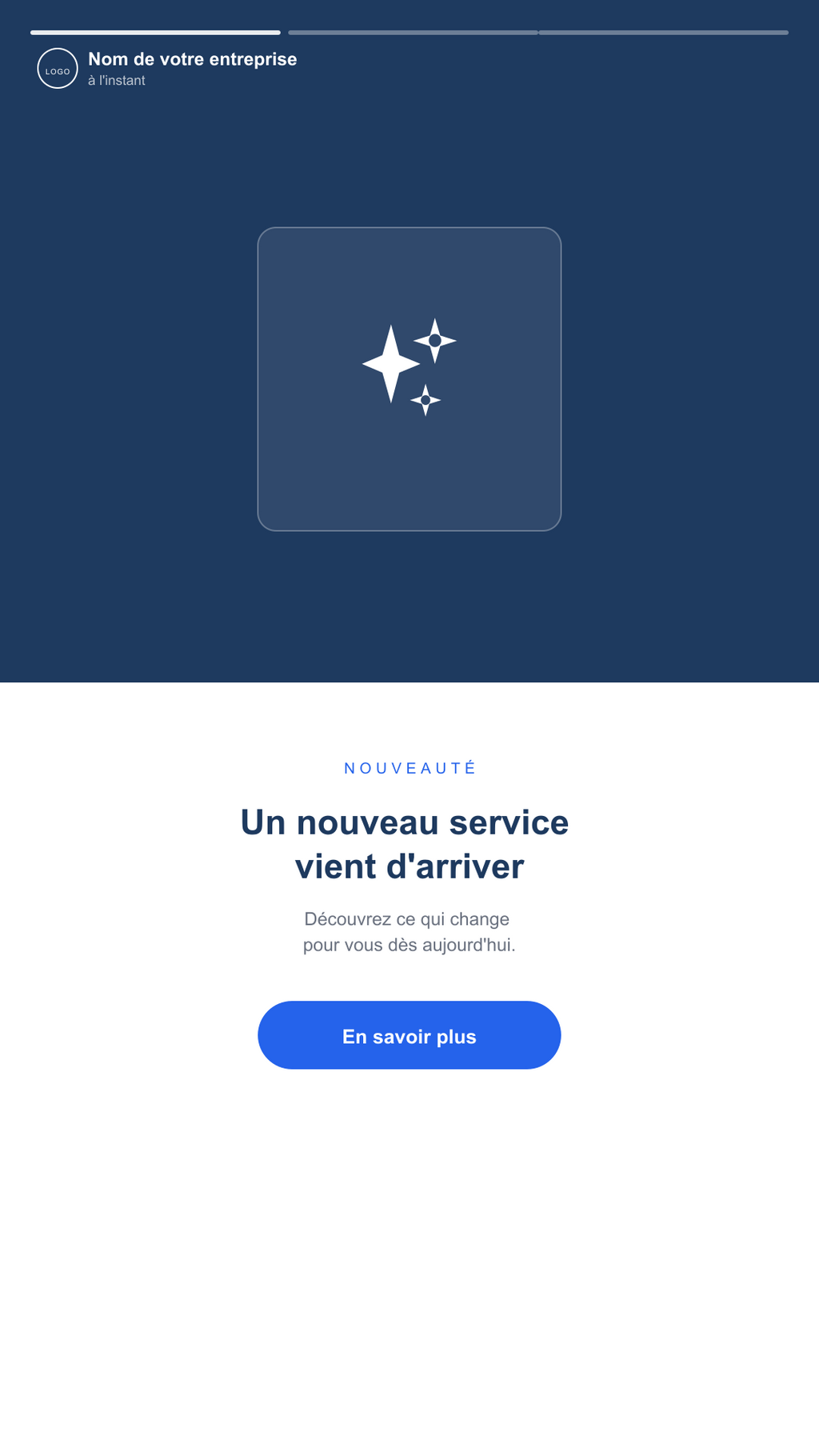 Nouveaute - story Instagram