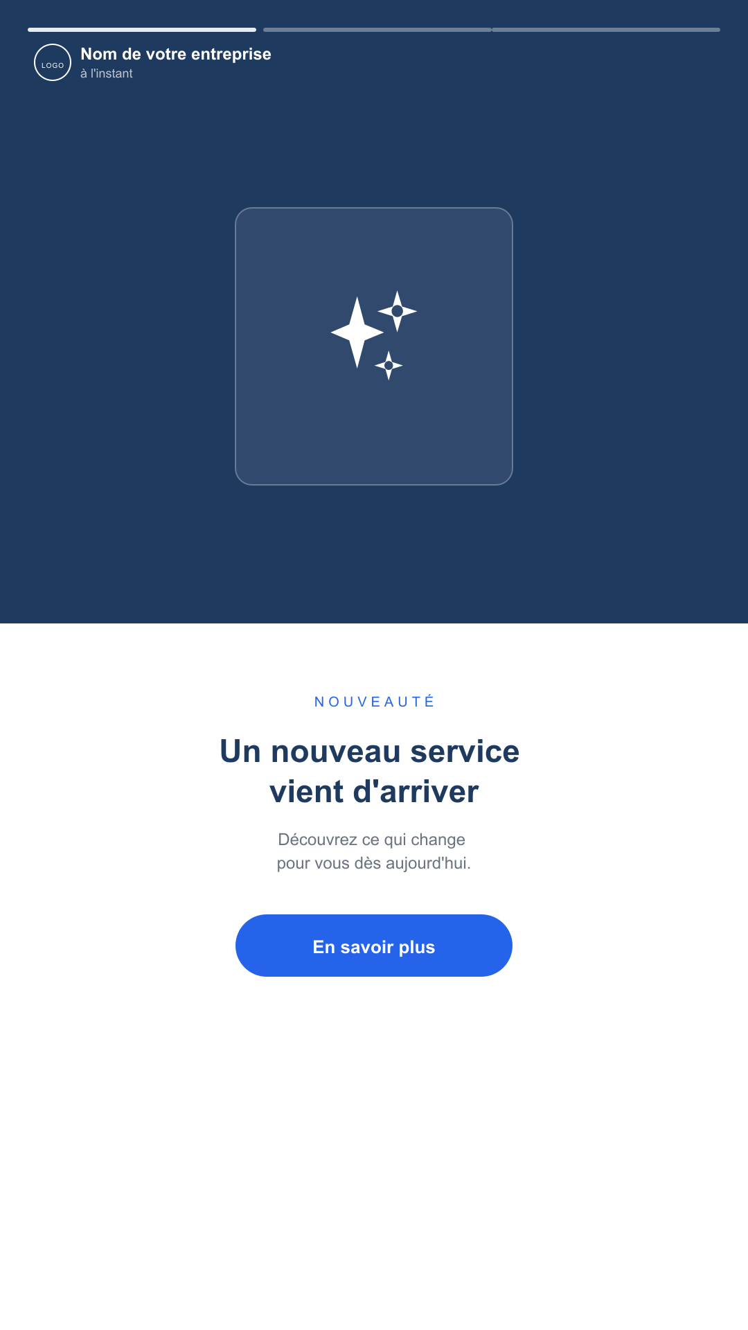Nouveaute - story Instagram