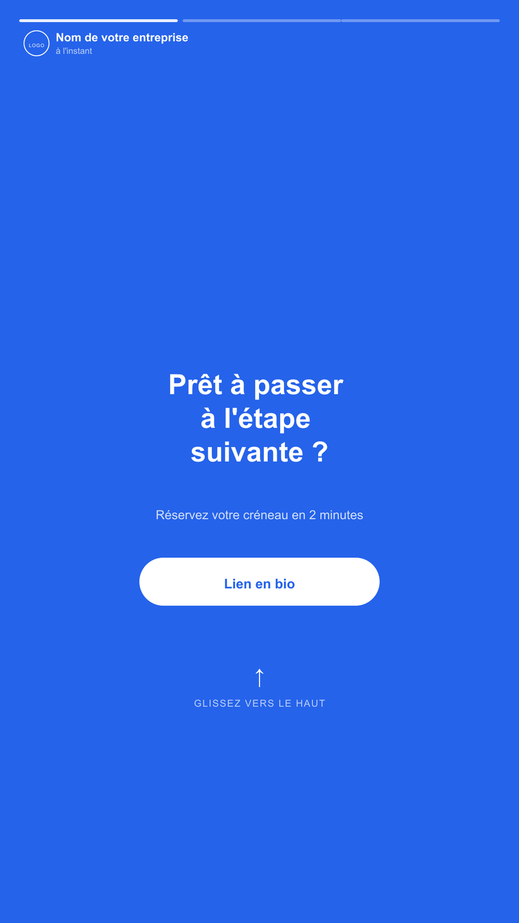 Lien en bio - story Instagram